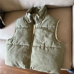 Fashion Nova Olive Puffer Vest